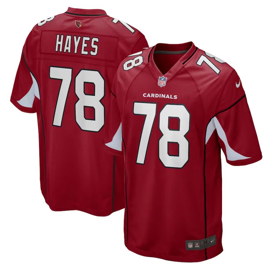 Men Arizona Cardinals 78 Marquis Hayes Nike Cardinal Game Player NFL Jersey